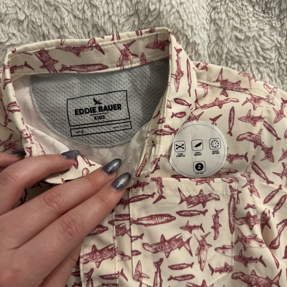OshKosh & Eddie Bauer Boys NWT Shirt Bundle Size 5 6 - Picture 14 of 15